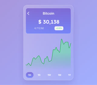 Présentation générale de la plateforme de trading de cryptomonnaies Fidèle Fintrion avec des données en temps réel
